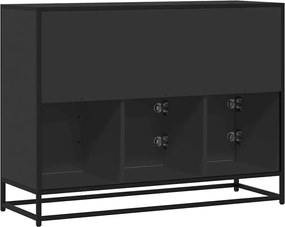 vidaXL Μπουφές Μαύρος 100x35x76 εκ. από Επεξεργασμένο Ξύλο