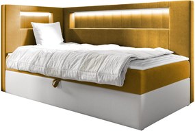 Καναπές κρεβάτι Junior Gold III-Portokali-90 x 200-Aristera - 212.00Χ102.00Χ115.00cm