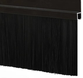 vidaXL Αυτοκόλλητες σφραγίδες πόρτας 12 pcs Μαύρο 100 cm