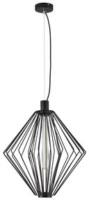 Φωτιστικό Οροφής  SE21-BL-42 MED BLACK METAL GRID PENDANT E4