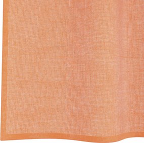 vidaXL Voile κουρτίνες με ροδέλες 2 τεμάχια Τερακότα