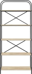 vidaXL Ράφι Βιβλίων Δρύς Sonoma 80 x 30 x 183 εκ Επεξεργασμένο ξύλο