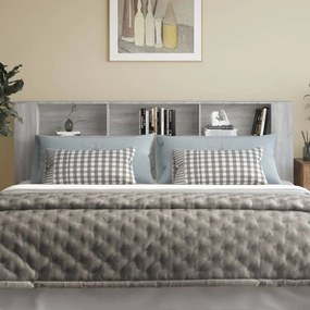 Κεφαλάρι Με Αποθηκευτικό Χώρο Γκρι Sonoma 220x18,5x104,5 εκ. - Γκρι