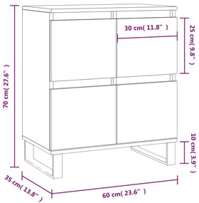 ΝΤΟΥΛΑΠΙ ΓΚΡΙ ΣΚΥΡΟΔΕΜΑΤΟΣ 60X35X70 ΕΚ. ΕΠΕΞΕΡΓΑΣΜΕΝΟ ΞΥΛΟ 831224