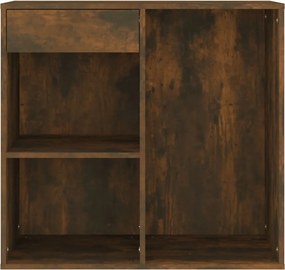 808840 vidaXL Ντουλάπι Καλλυντικών Καπνιστή Δρυς 80x40x75εκ.Επεξ. ξύλο