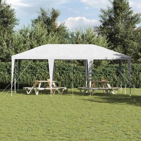 vidaXL Σκηνή Πάρτυ Λευκό 600 x 400 x 266 εκ Πολυαιθυλένιο και Ατσάλι