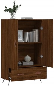 vidaXL Ντουλάπα Καφέ Δρυς 69,5 x 31 x 115 εκ. από Επεξεργασμένο Ξύλο