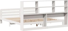vidaXL Σκελετός Κρεβ. Χωρίς Στρώμα Λευκό 180x200 εκ Μασίφ Πεύκο
