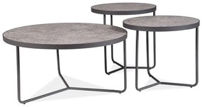 BENCH DEMETER GRAY (CONCRETE EFFECT) / BLACK (SET) DIOMMI DEMETERSZC