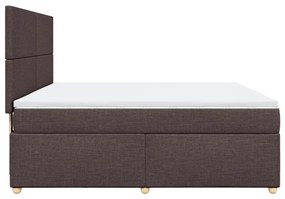 ΚΡΕΒΑΤΙ BOXSPRING ΜΕ ΣΤΡΩΜΑ ΣΚΟΥΡΟ ΚΑΦΕ 180X200 ΕΚ ΥΦΑΣΜΑΤΙΝΟ 3293655