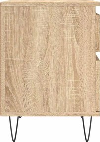vidaXL Κομοδίνο Sonoma Δρυς 40 x 35 x 50 εκ. από Επεξεργ. Ξύλο