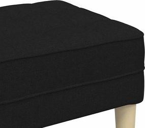 vidaXL παγκάκι με μαξιλάρι Μαύρο 113 x 57 x 39 εκ. ύφασμα