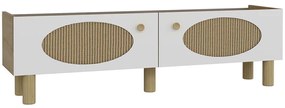Έπιπλο Τηλεόρασης Elisa 475OLV1475 153,6x36,8x44,6cm Oak-White