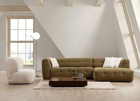 Corner Sofa Cady 3 Seater Right - Khaki Khaki
