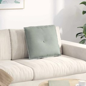 vidaXL Μαξιλάρι Πλάτης Ανοιχτό γκρι 50 x 45 x 19 cm
