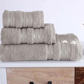 Πετσέτα  Classic Grey Sb Home Προσώπου 50x90cm 100% Cotton