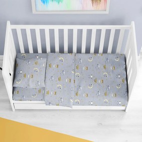 Σεντόνι Λίκνου (80x110) Dimcol Sweet Dreams 552 Grey