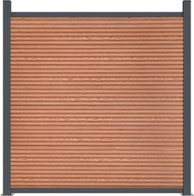 vidaXL Πάνελ Περίφραξης Καφέ 353 x 186 εκ. από WPC