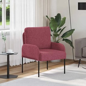 vidaXL Καναπέδες με μαξιλάρι 55cm Κόκκινο Κόντρα πλακέ