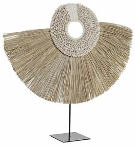 Διακοσμητική Φιγούρα DKD Home Decor Φυσικό Μαύρο Σίδερο Γιούτα Χωρίς Δακτύλιο (55 x 12 x 53 cm)