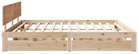 vidaXL Πλαίσιο Κρεβατιού με Συρτάρια Χωρίς Στρώμα 180x200 εκ.