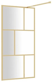 Διαχωριστικό Ντουζιέρας Χρυσό 100 x 195 εκ. Διαφανές Γυαλί ESG - Χρυσό