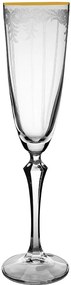 Ποτήρι Κολωνάτο Σαμπάνιας 200ml ELISAB-Q8890/G Crystalex - 6 ΤΜΧ