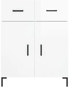 vidaXL Ντουλάπι Γυαλιστερό Λευκό 69,5x34x90 εκ. Επεξεργασμένο Ξύλο