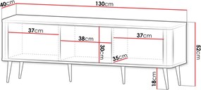 Έπιπλο τηλεόρασης Marly Reg mini-Mauro