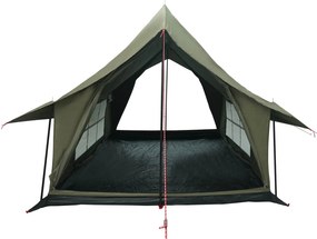 vidaXL Καταφύγιο Τέντας Στρατιωτικό Πράσινο 340 x 246 x 210 εκ.