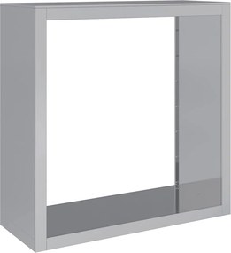 vidaXL Ράφι Καυσόξυλων 100x40x100 εκ. Γαλβανιζέ Ατσάλι