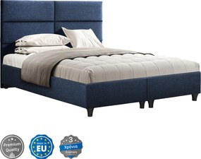ΚΡΕΒΑΤΙ MILO ΑΠΟ ΜΠΛΕ ΥΦΑΣΜΑ HM616.08 ΓΙΑ ΣΤΡΩΜΑ 160x200 εκ.