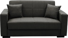 Σετ σαλονιού 2τεμ Vox pakoworld ύφασμα σε ανθρακί απόχρωση