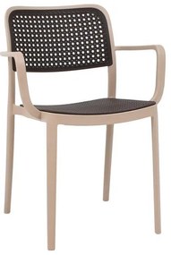 Καρέκλα Olesia Fylliana Mπέζ - Καφέ 56x43x81 εκ. 56x43x81 εκ.