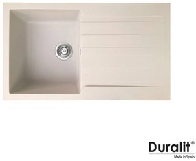 Duralit KS100 Beige Avena Ένθετος Συνθετικός Νεροχύτης Αντιστρεφόμενος Με 1 Γούρνα 86x50 cm