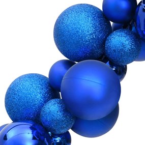 vidaXL Γιρλάντα Χριστουγεννιάτικη Μπάλες Μπλε 175 εκ. Πολυστυρένιο