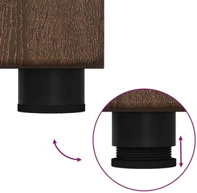 vidaXL Σετ Επίπλων Μπάνιου με ράφι TULUM Καφέ δρυς Επεξεργασμένο ξύλο