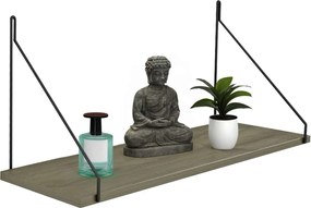 ΡΑΦΙ ΤΟΙΧΟΥ AGILAN ΜΕΛΑΜΙΝΗΣ HM9183.12 OLIVE GREY 72x20x27Y εκ.