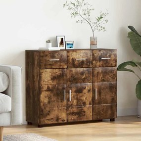 vidaXL Πλαϊνό γραφείο FLORIN 88,5 x 30,5 x 73 εκ Καπνιστό Δρύς