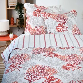 Κουβερλί King Size 2 Όψεων (240x260) + Διακοσμητικές Μαξιλαροθήκες S-F Quiberon Corail P5B675002