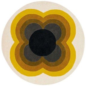 Χαλί Sunflower 060006 Yellow Round Orla Kiely 200X200cm Round