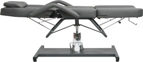 vidaXL Κρεβάτι - Πολυθρόνα Αισθητικής Γκρι 180 x 62 x (87-112) εκ.