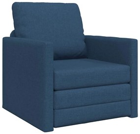 vidaXL Κρεβάτι καναπές 60cm Μπλε ύφασμα