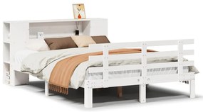 vidaXL Κρεβάτι Βιβλιοθήκη Χωρίς Στρώμα 120x200 εκ Μασίφ Ξύλο Πεύκο