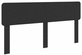 vidaXL Κεφαλάρι Μαύρη Οξυά 180 cm Επεξεργασμένο ξύλο
