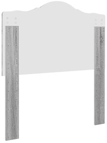 vidaXL Κεφαλάρι με κεφαλάρι Γκρίζο Σονομα 100 cm Επεξεργασμένο ξύλο
