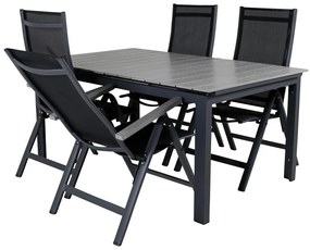 Σετ Τραπέζι και καρέκλες Dallas 687, Polyξύλο, 61 kg, Μέταλλο, Ύφασμα | Epipla1.gr