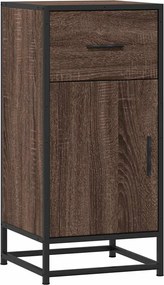 vidaXL Ραφιέρα Καφέ Δρυς 35,5x35x76 εκ. Επεξ. Ξύλο + Μέταλλο