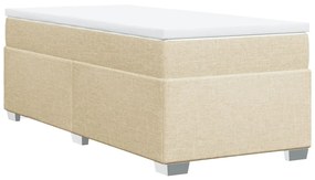 ΚΡΕΒΑΤΙ BOXSPRING ΜΕ ΣΤΡΩΜΑ ΚΡΕΜ 80 X 200 ΕΚ. ΥΦΑΣΜΑΤΙΝΟ 3285093