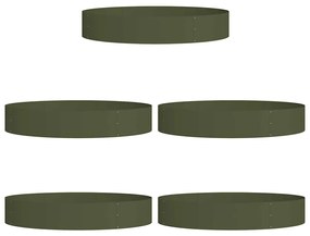 vidaXL Γλάστες Κήπου 5 τεμ Ελιάς 120x120x20 εκ. Χάλυβας
